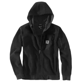 'Carhartt' Men's Yukon Extremes Wind Fighter Fleece Active Jacket - Black / Auka Sky