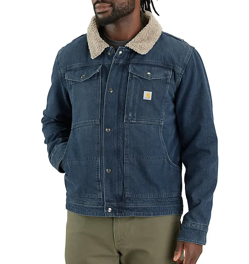 Carhartt Relaxed Fit Denim Sherpa-Lined Jacket Men's