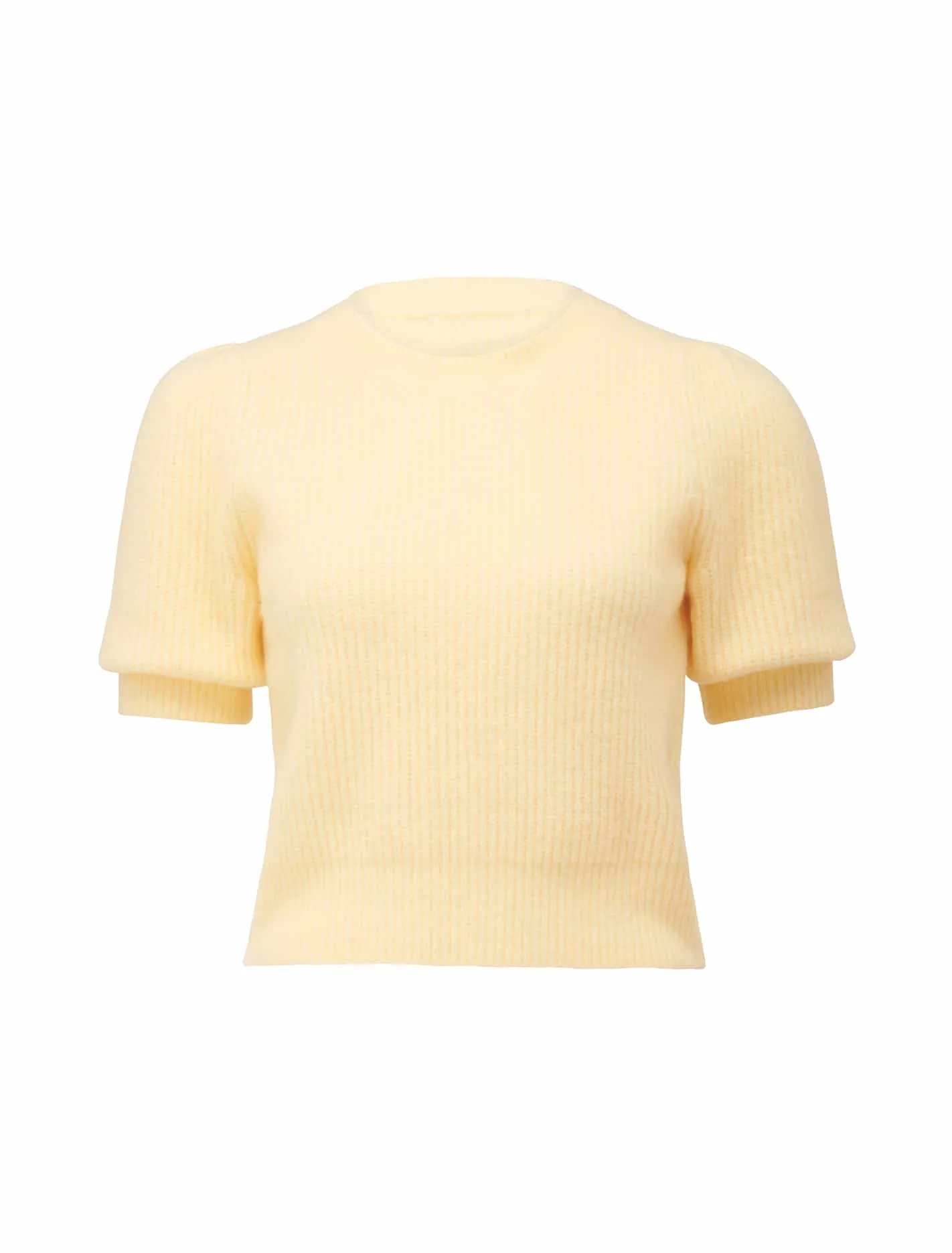 Carina Brushed Puff Sleeve Knit Tee