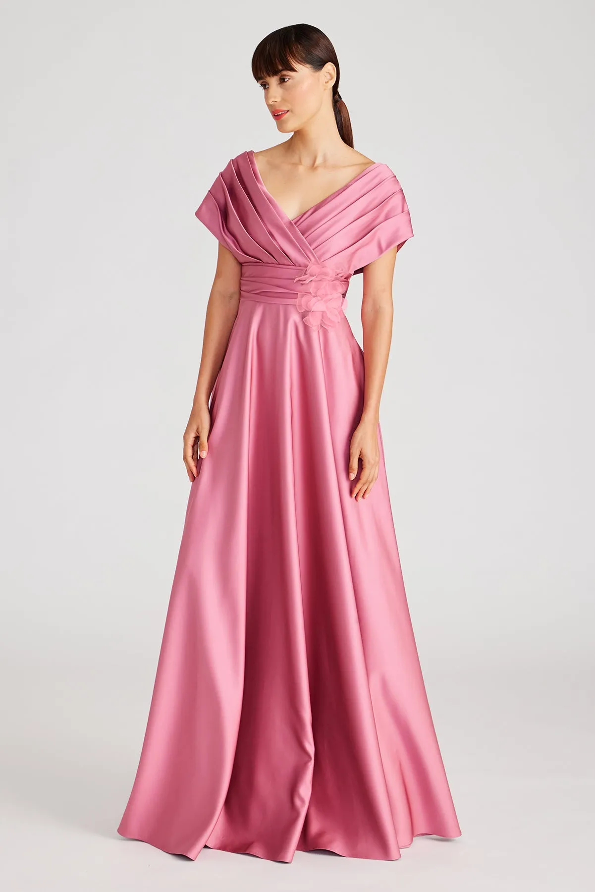 Cecelia Draped A Line Gown