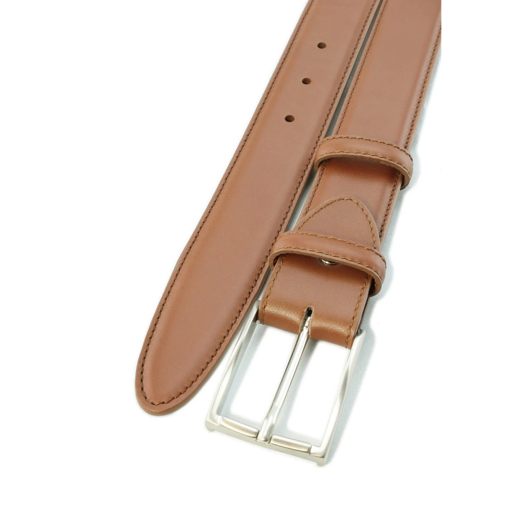 Chestnut brown box calf belt