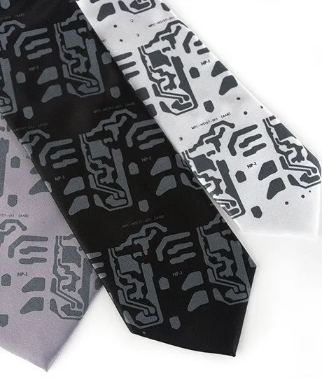 Circuit Board Necktie: "Electro" silk tie.