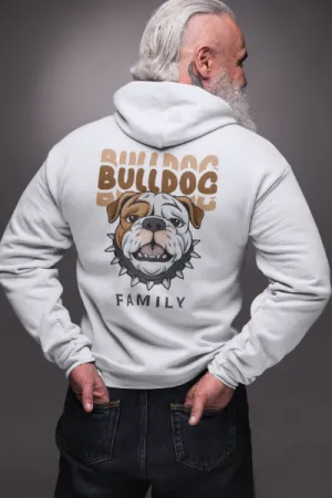 Classic Zipper Hoodie Unisex Front   Rückendruck / Bulldog Family 2