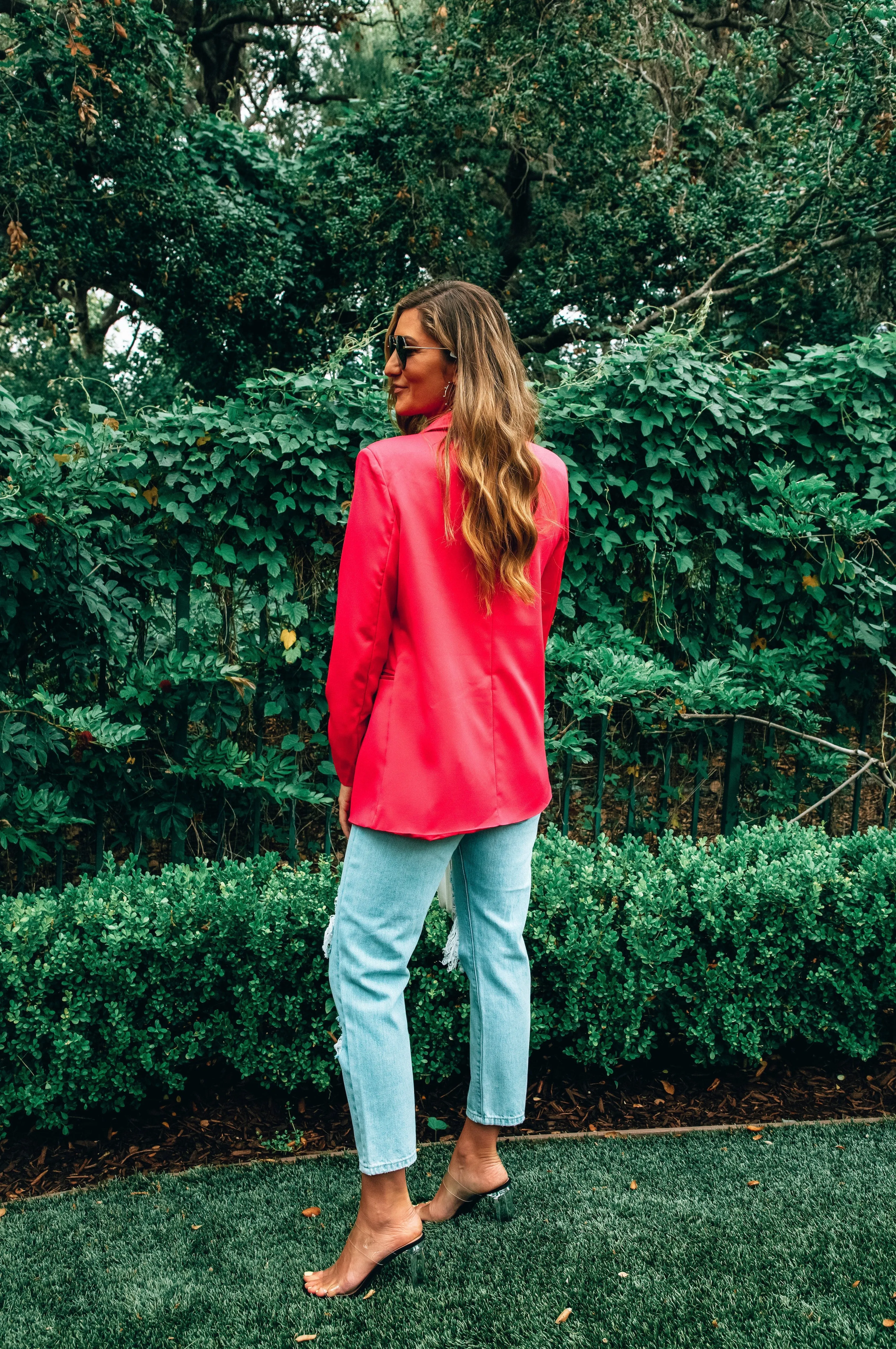 Classy Babe Blazer Hot Pink