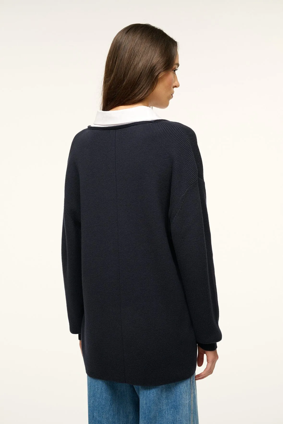 COAST SWEATER | NAVY WHITE