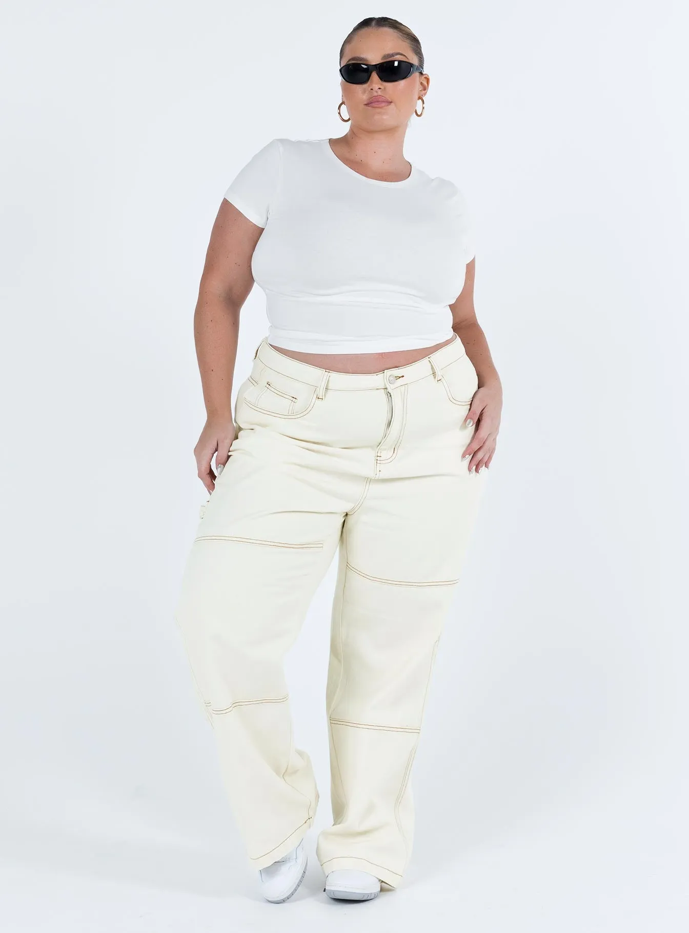 Copeland Jeans White Curve