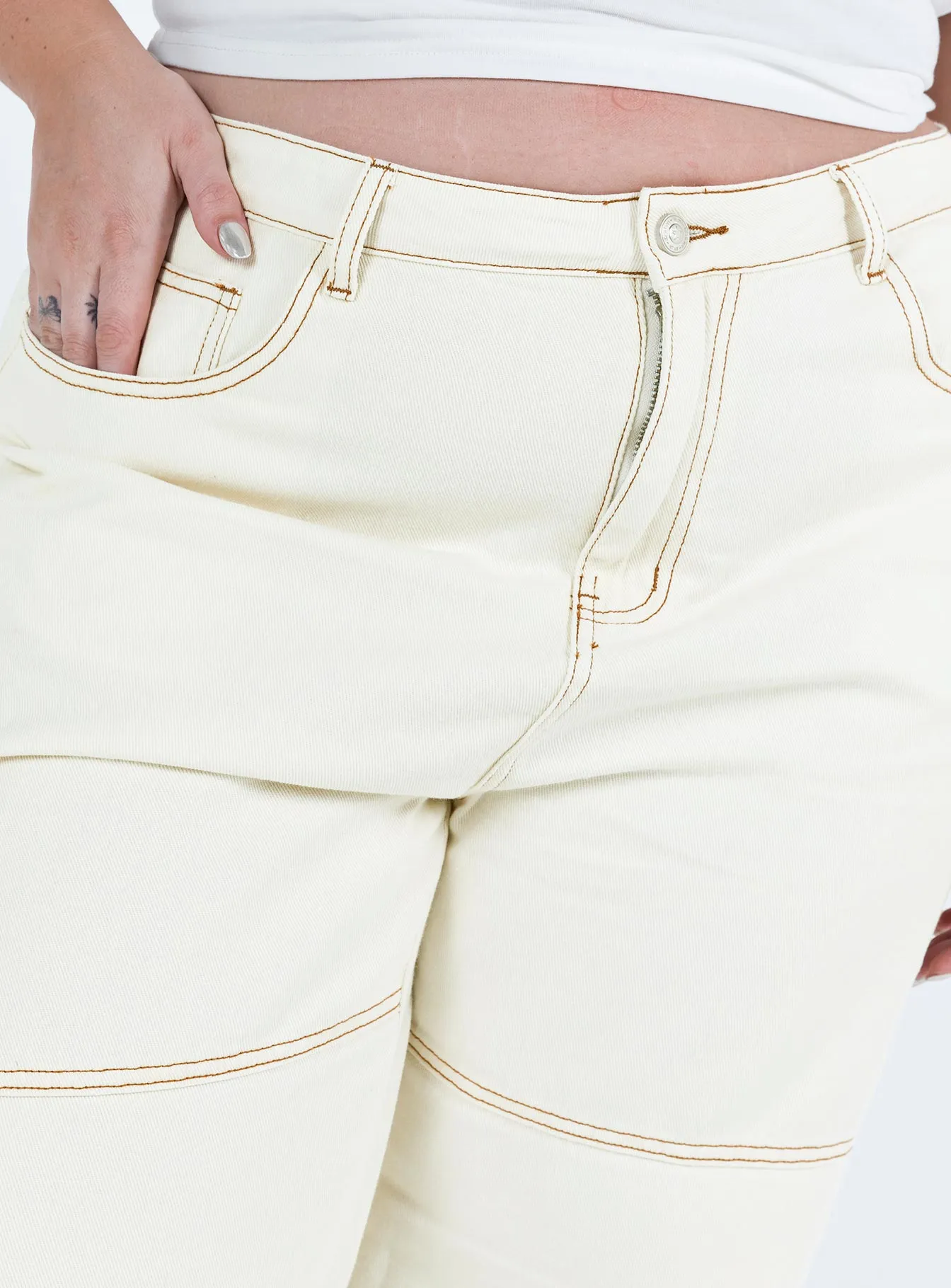 Copeland Jeans White Curve