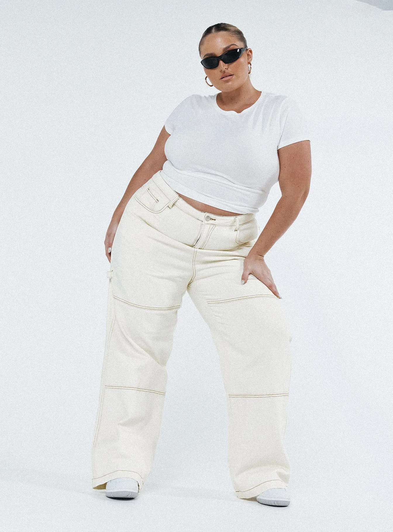 Copeland Jeans White Curve