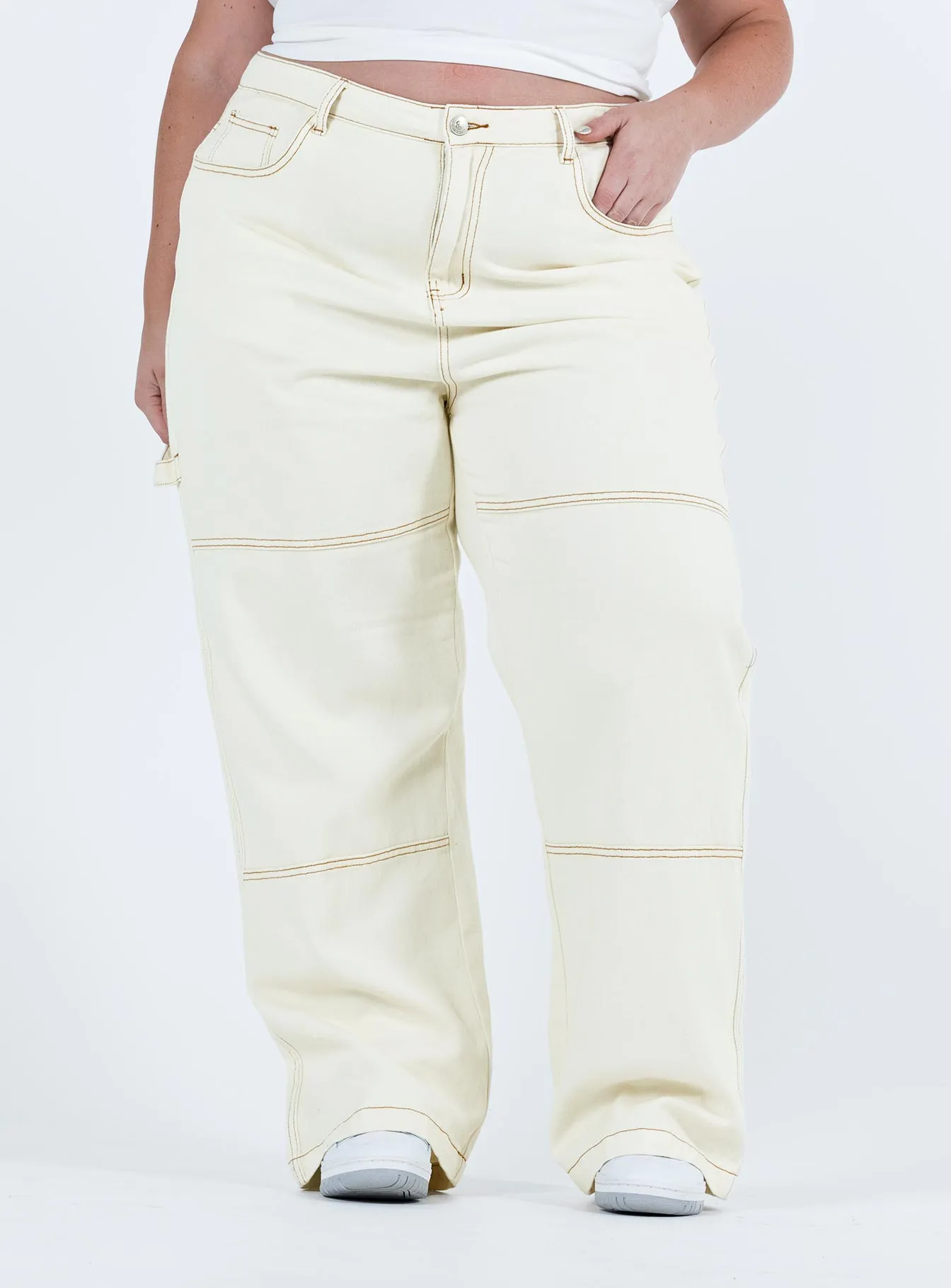 Copeland Jeans White Curve