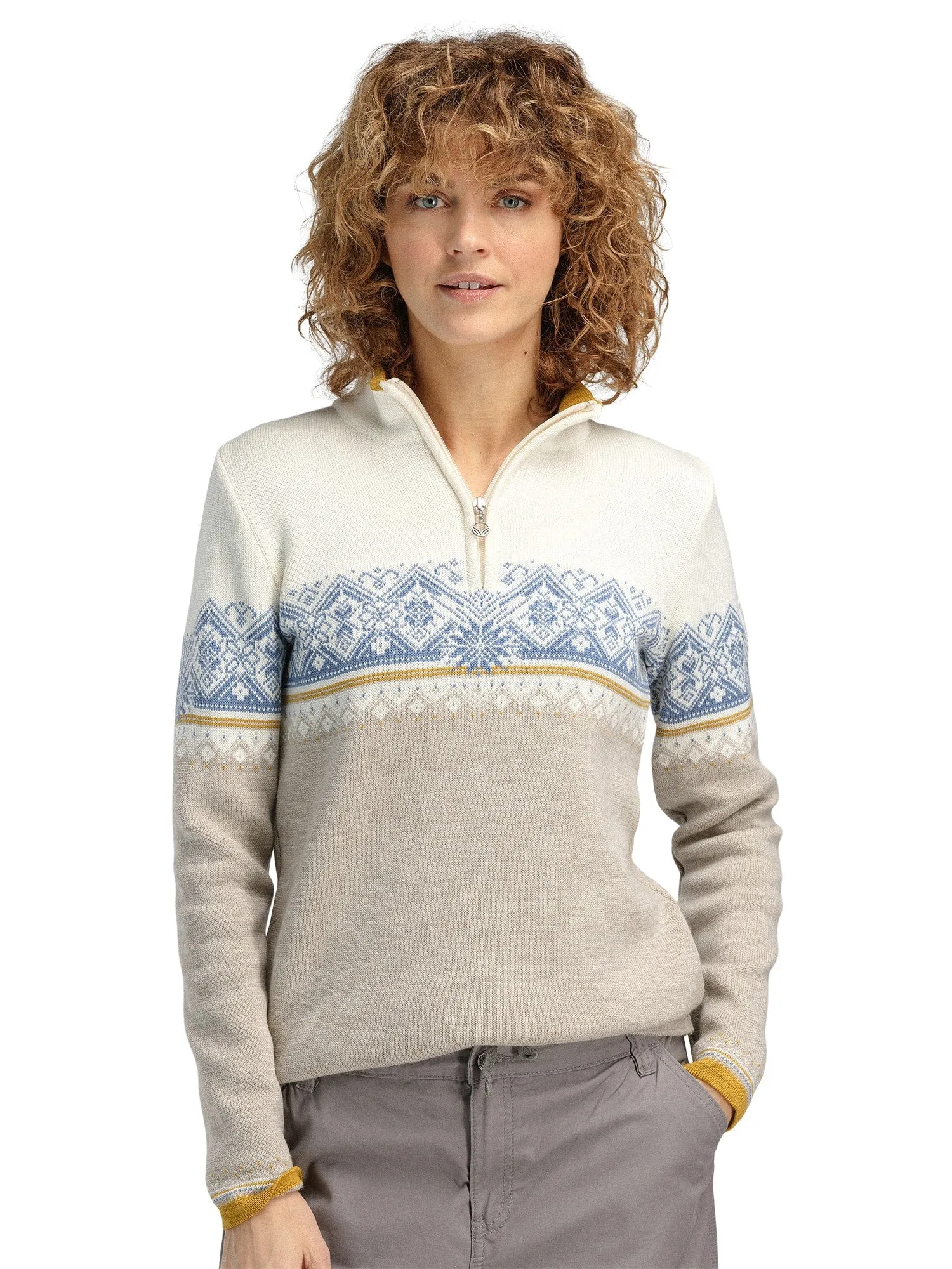 Dale of Norway | Moritz Sweater | Women's | Sand/Off White/Blue Shadow