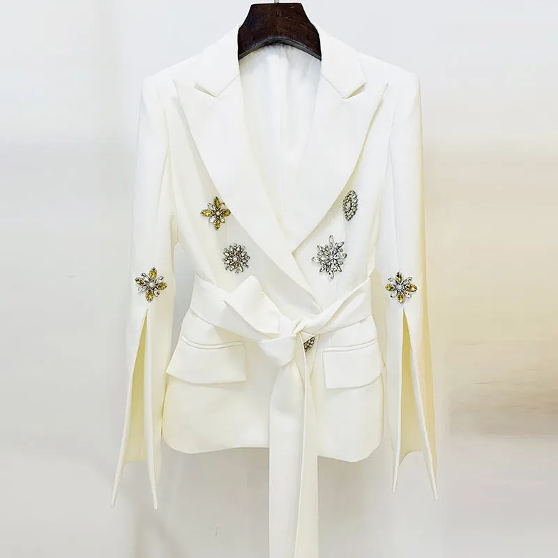 Diamond Series Belt Blazer Jacket