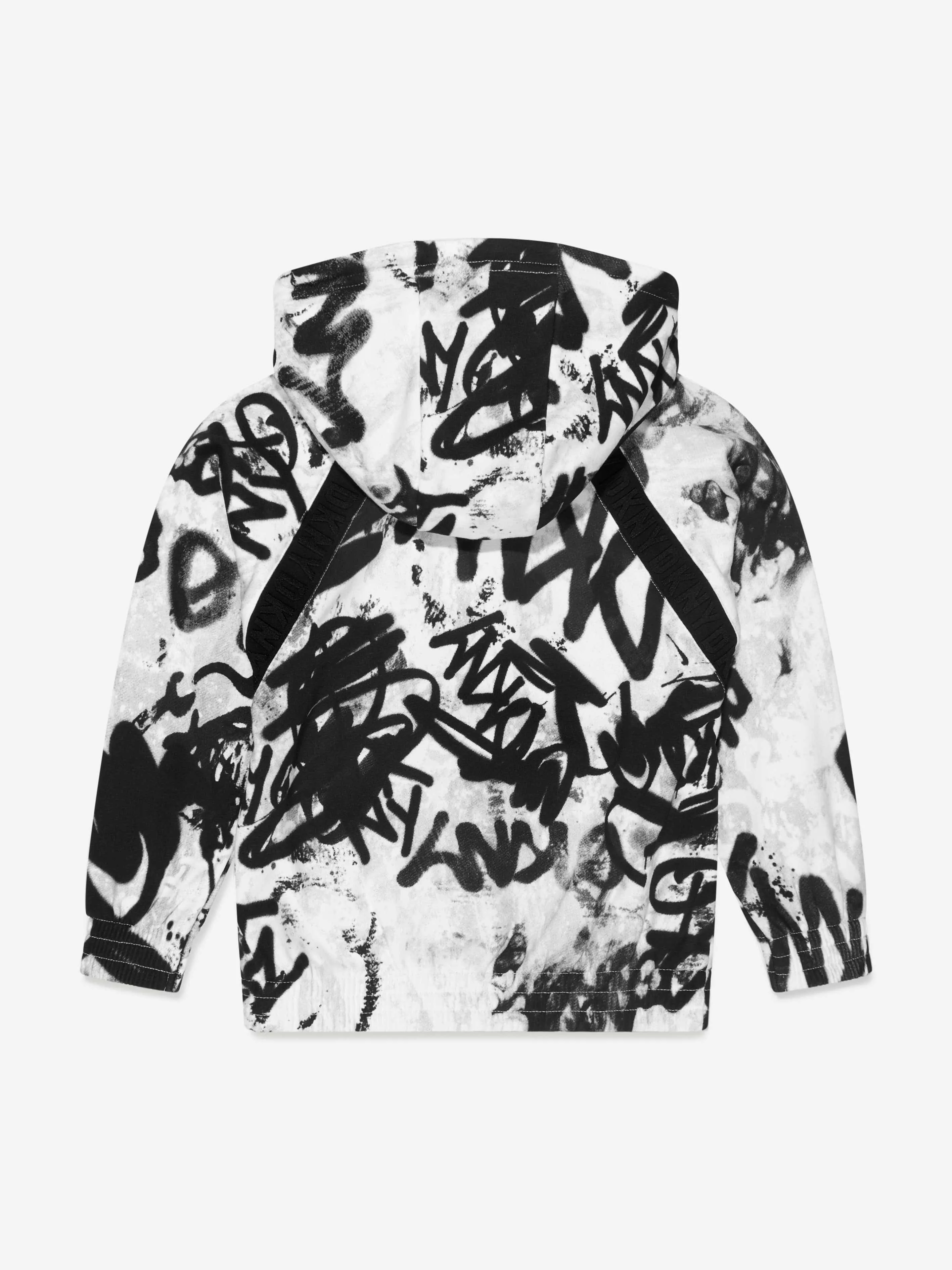 DKNY Boys Graffiti Zip Up Top in White