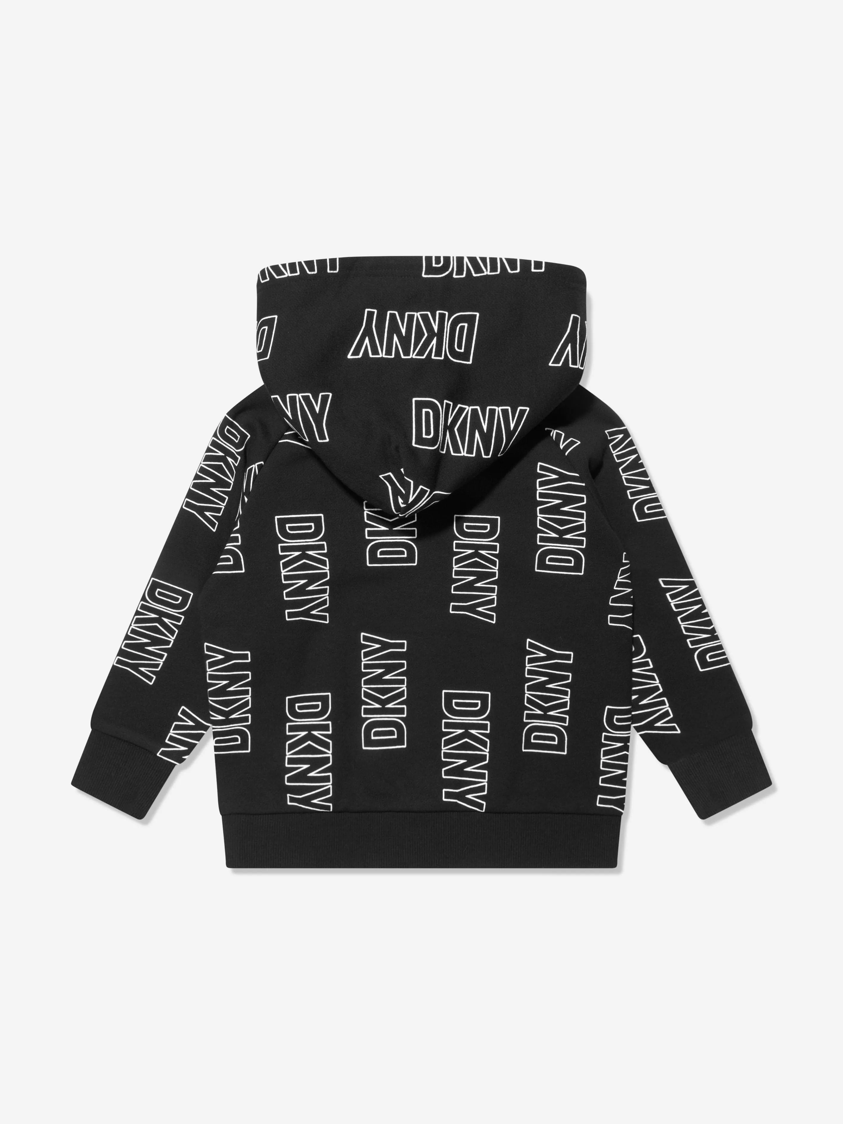 DKNY Kids Logo Hoodie in Black