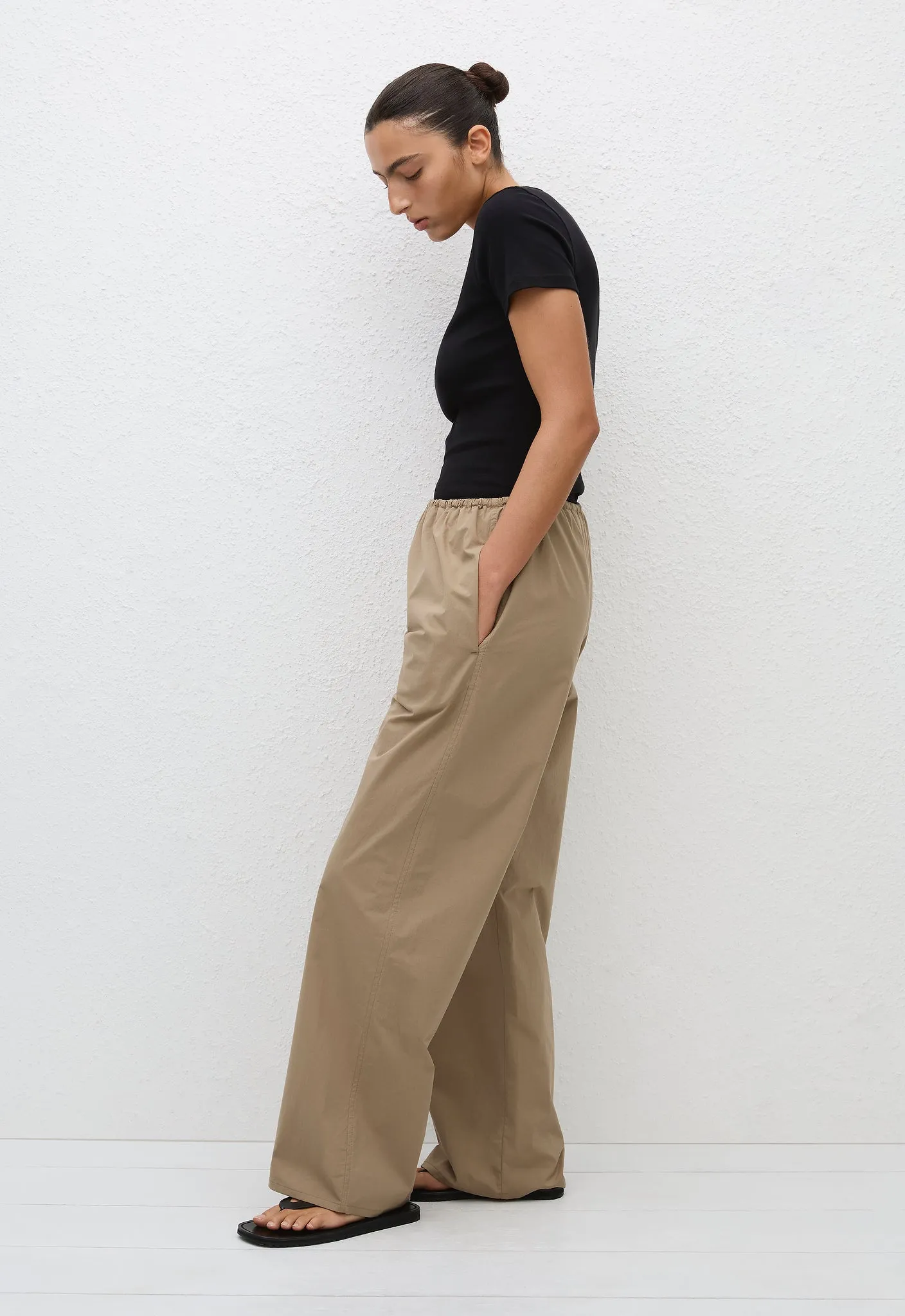 Drawcord Pant - Stone