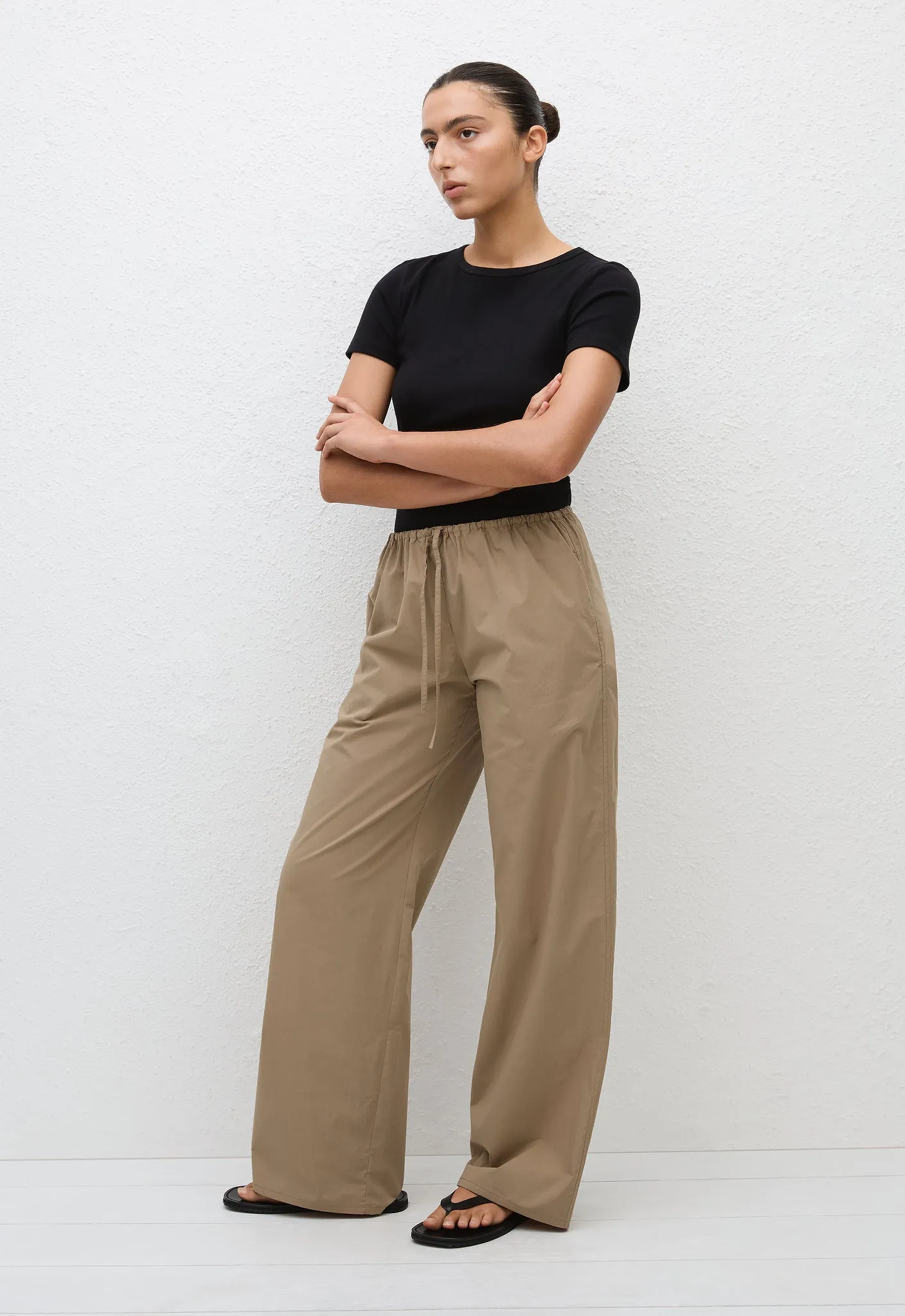 Drawcord Pant - Stone