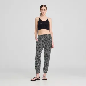 Drawstring Patterned Trousers