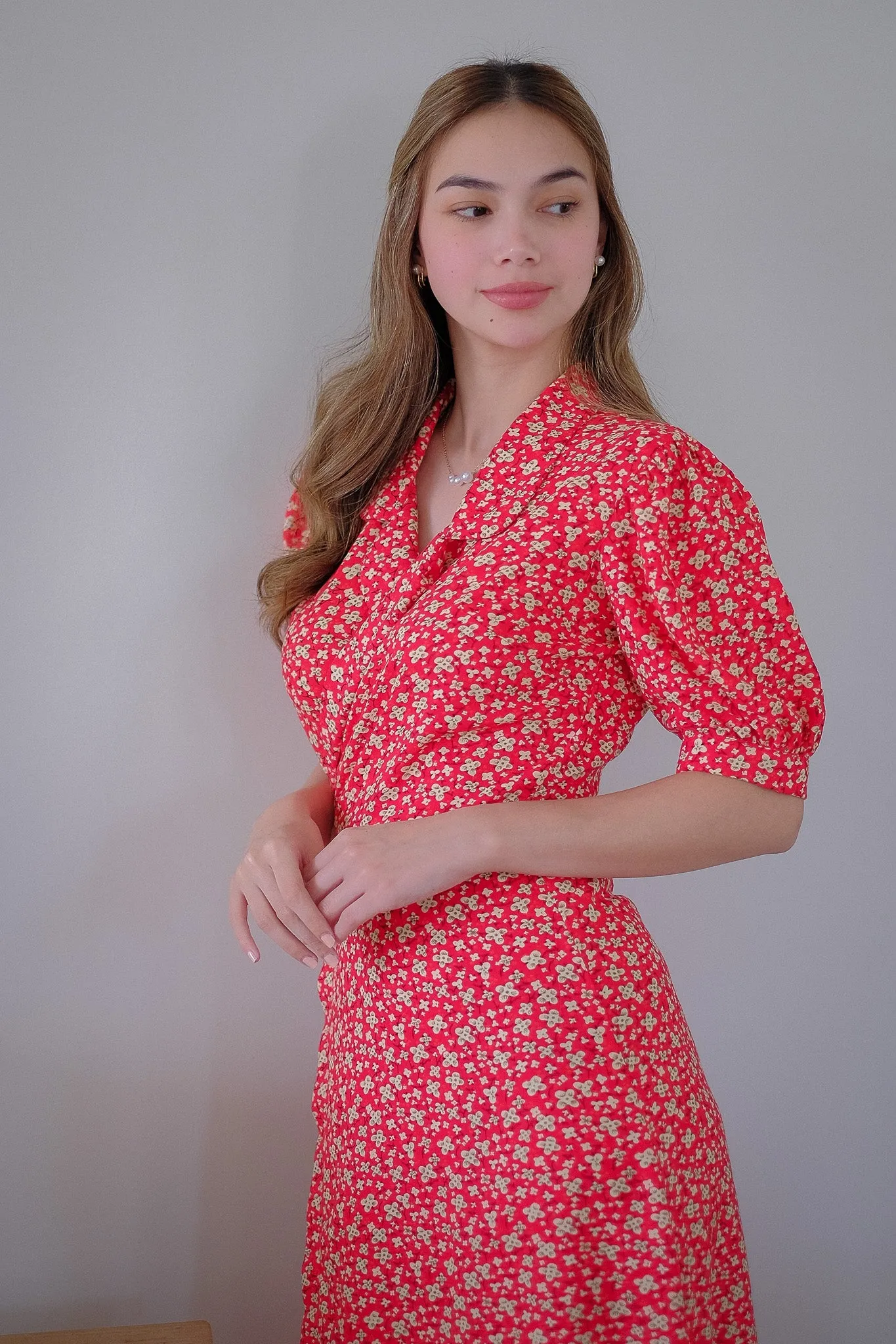 Drew wrap dress - Jasmin prints red