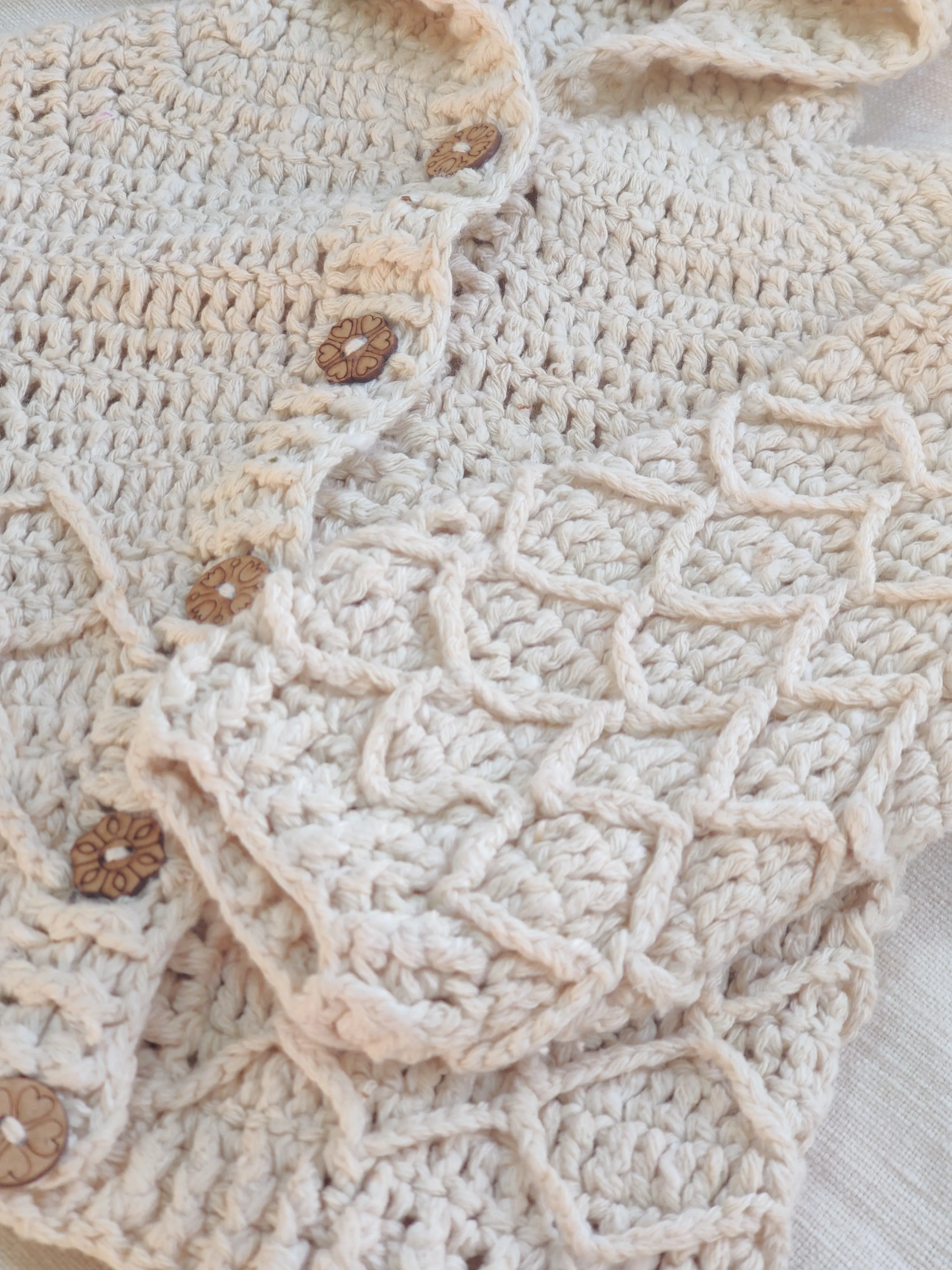 Eri Blossom Baby Hoodie - Crochet Pattern