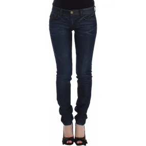 Ermanno Scervino Chic Dark Blue Skinny Jeans