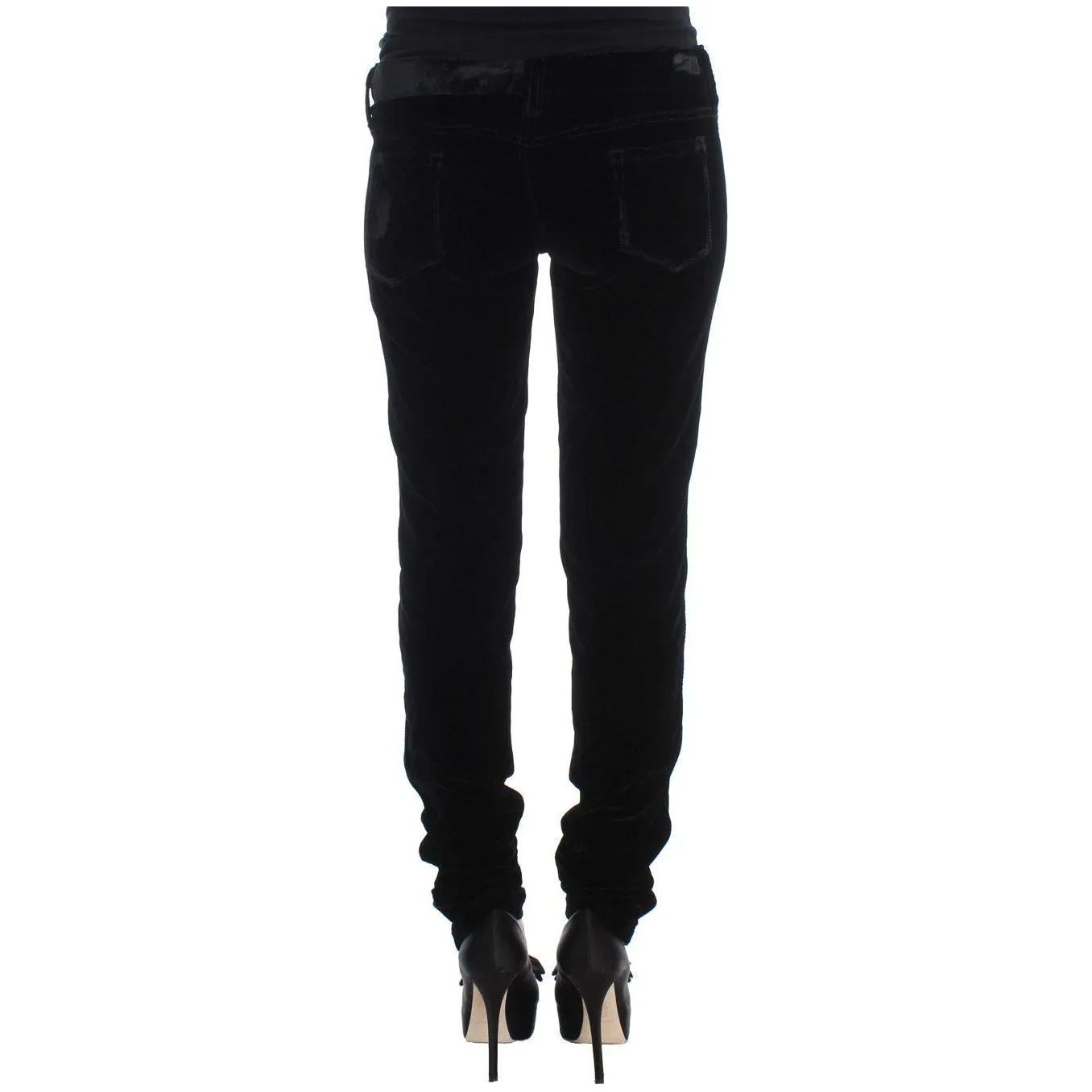 Ermanno Scervino Elegant Black Slim Fit Trousers