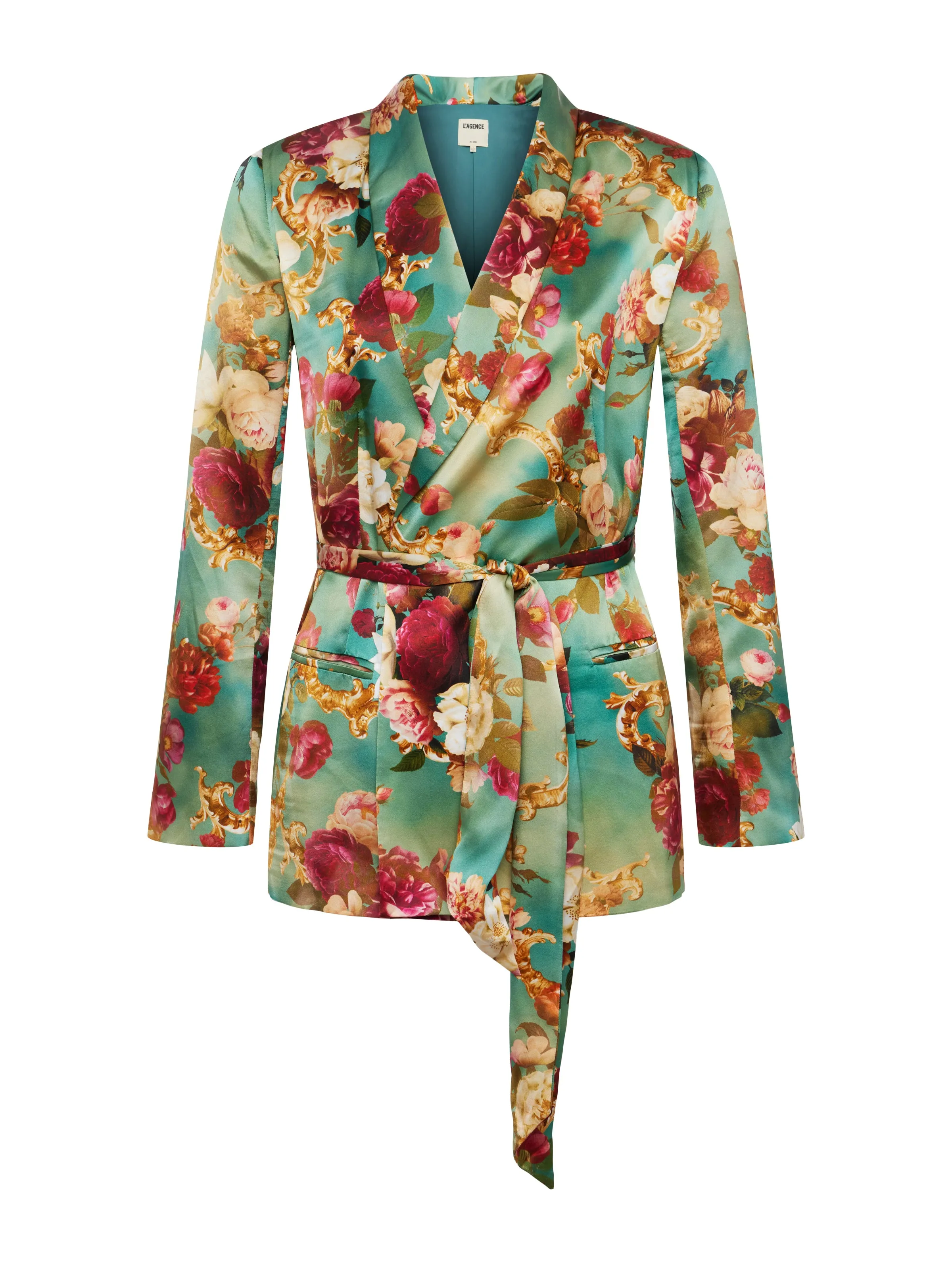 Everly Silk Wrap Blazer