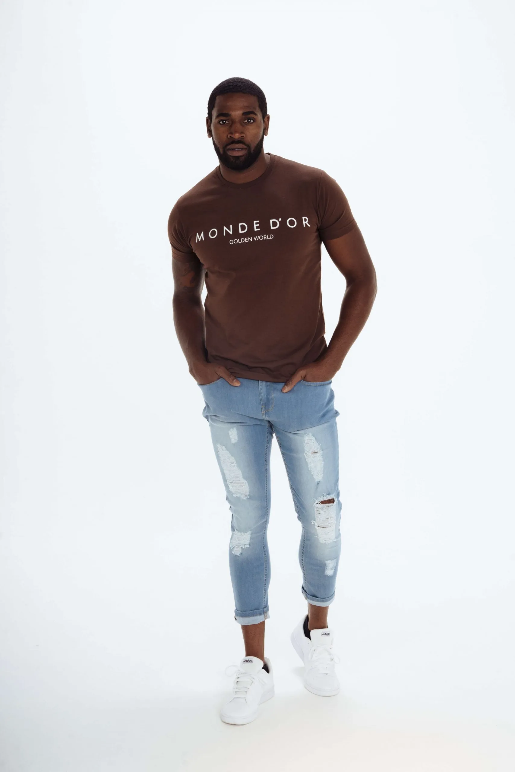 Fitted Men's Chocolate T-Shirt