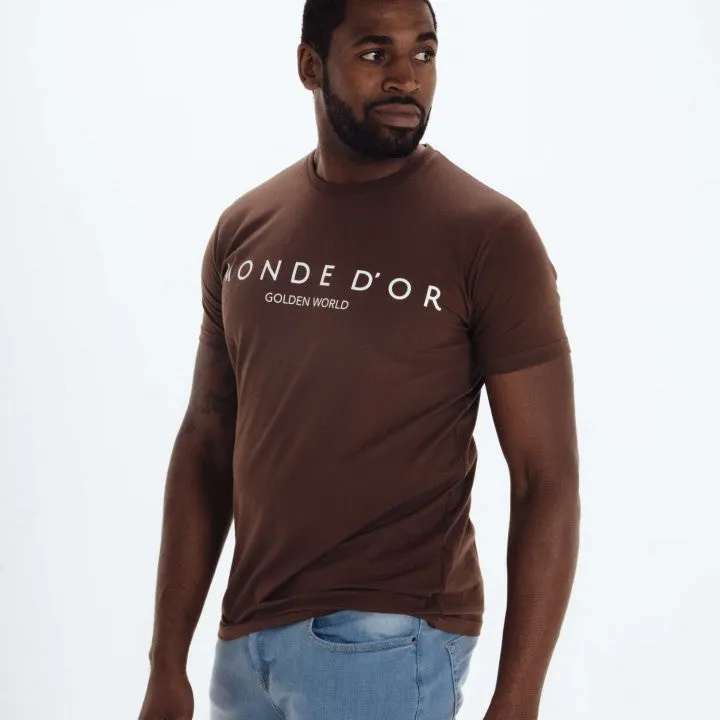 Fitted Men's Chocolate T-Shirt