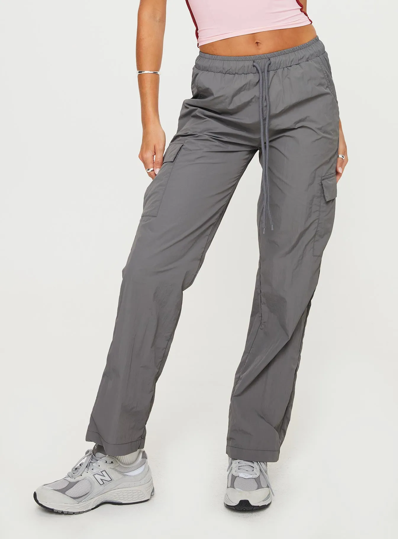 Flossie Parachute Pants Slate