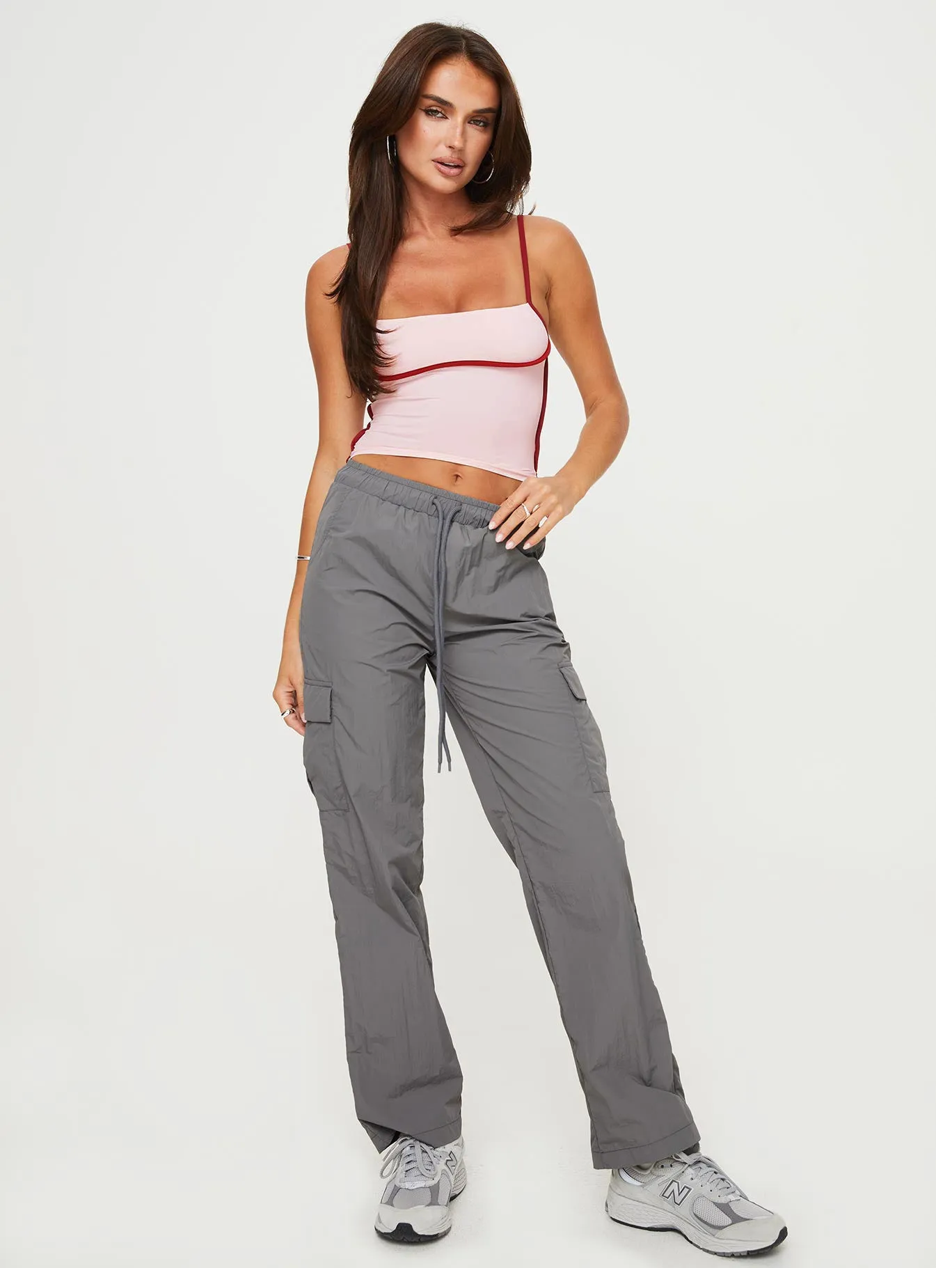 Flossie Parachute Pants Slate