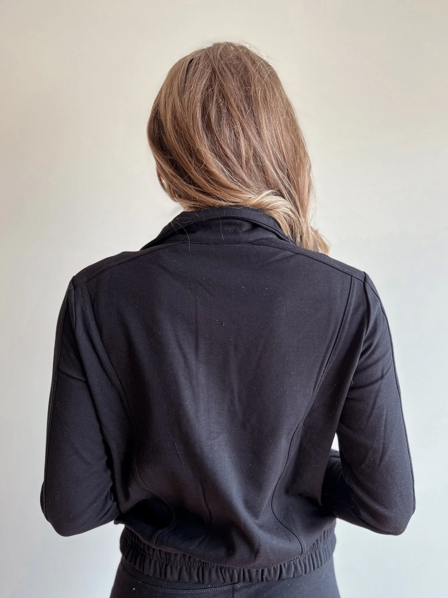 Front Zip Jacket with Welt Pocket