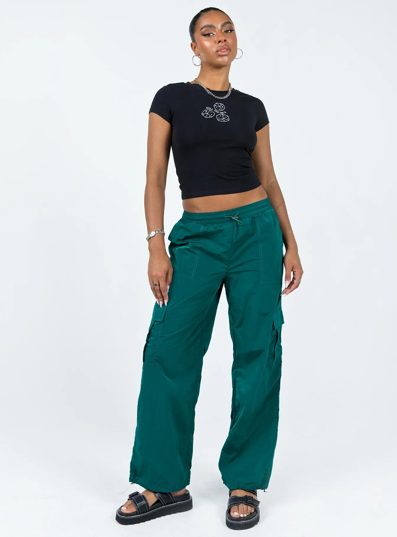 Gama Parachute Pants Teal