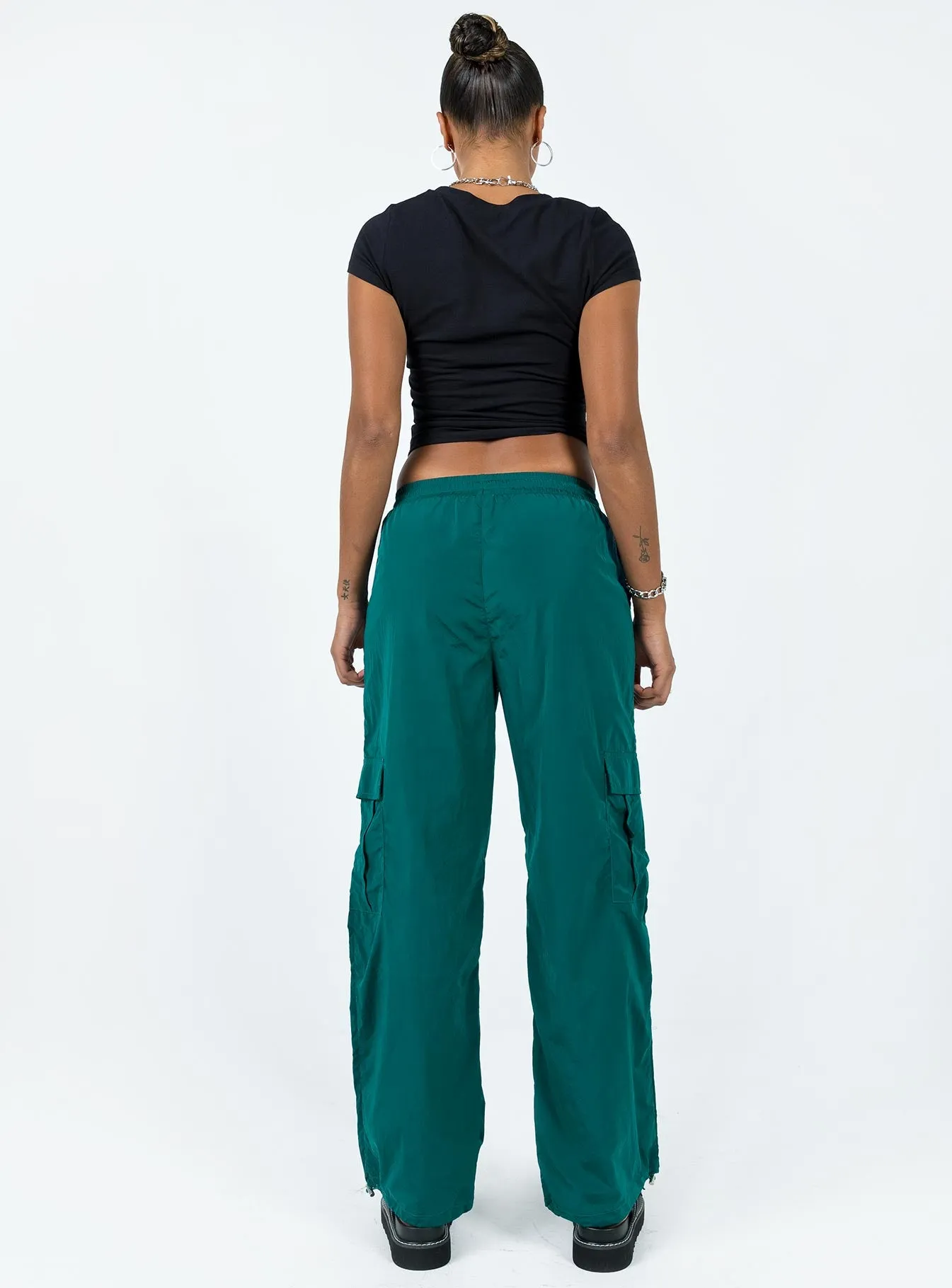 Gama Parachute Pants Teal