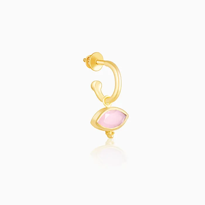 Golden Classic Pink Earrings