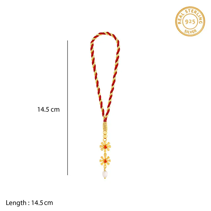 Golden Floral Lumba Rakhi