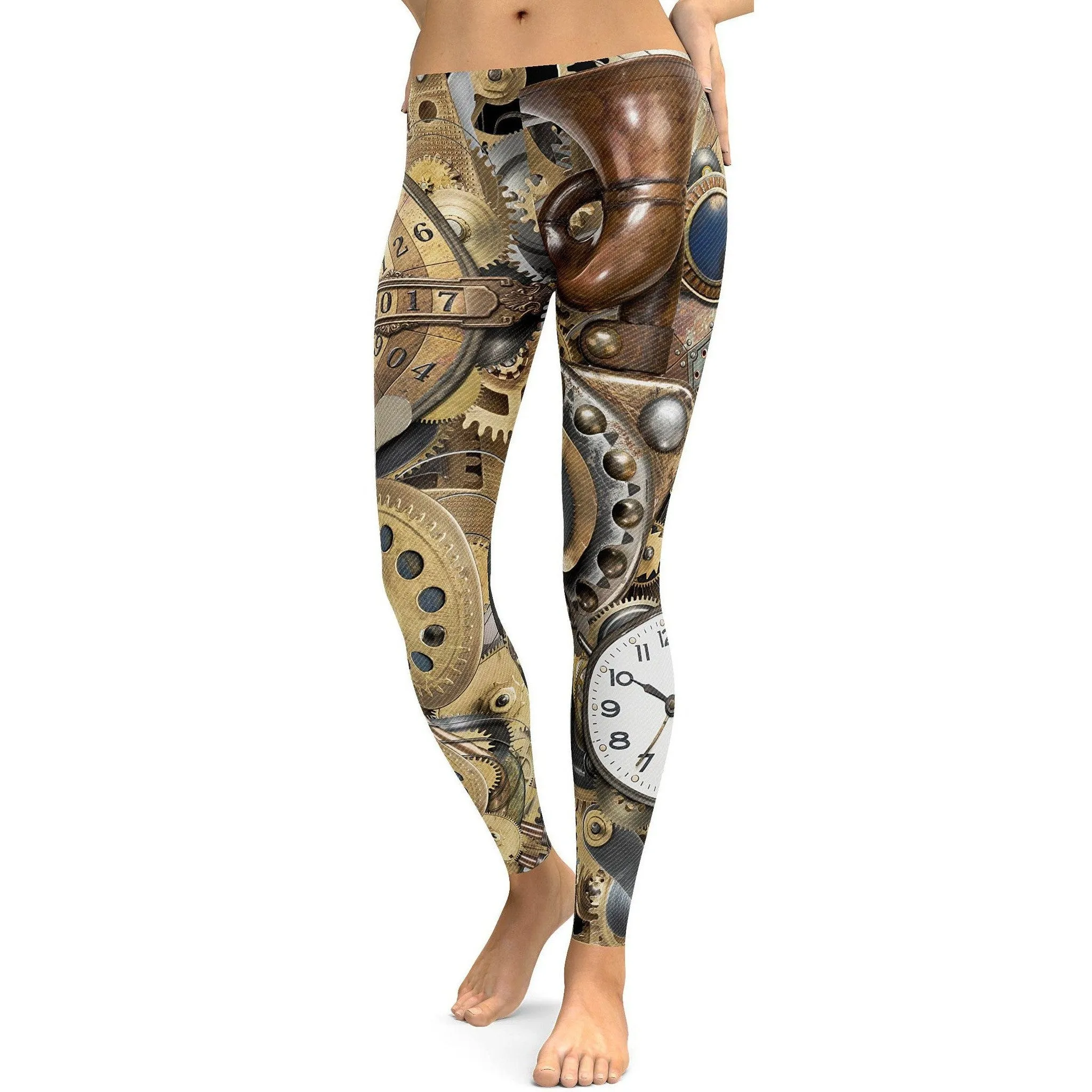 Golden Steampunk Leggings