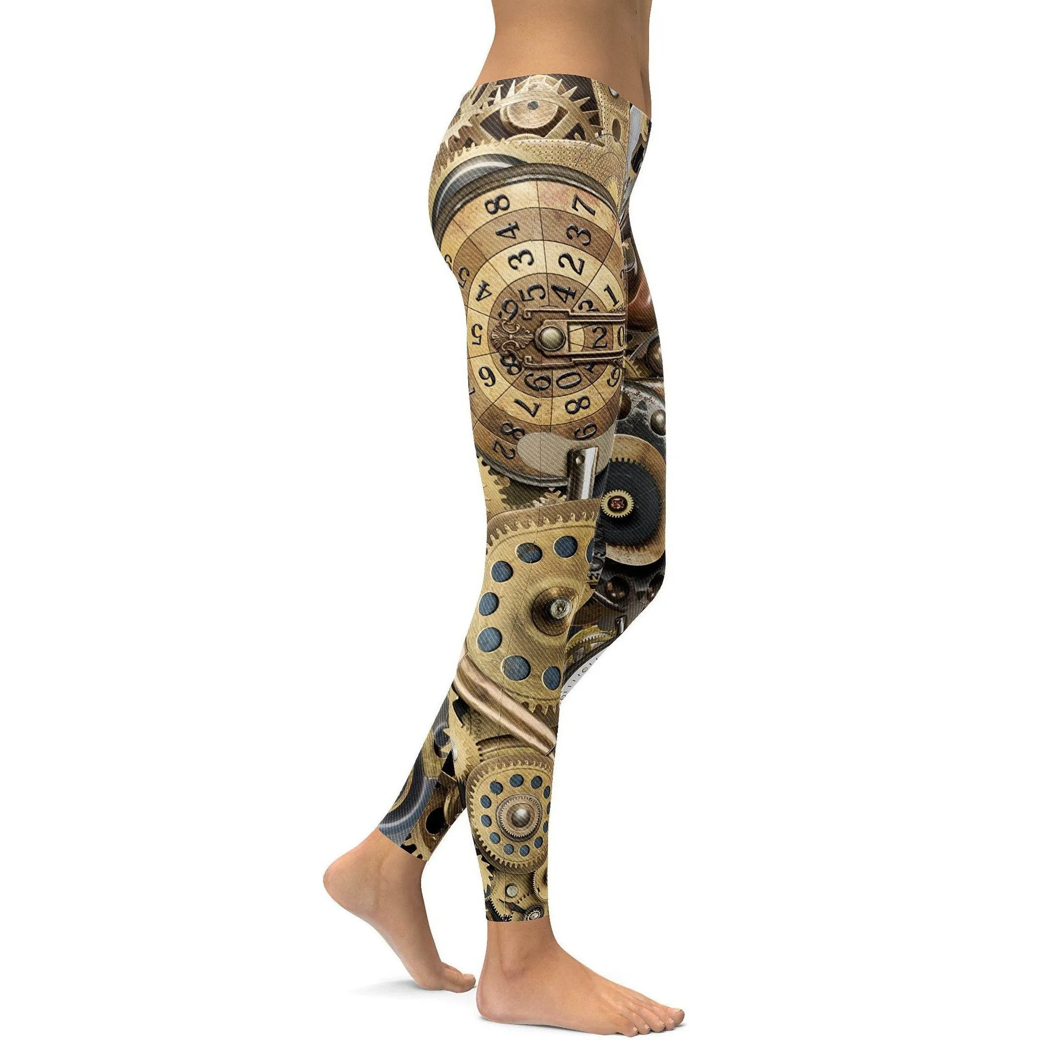 Golden Steampunk Leggings