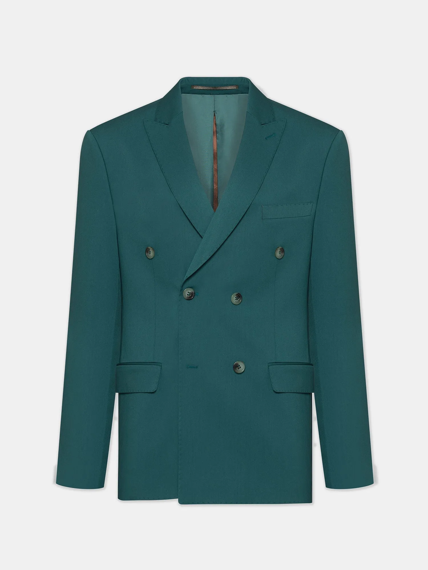 Green Double Breasted Suit 2-Piece