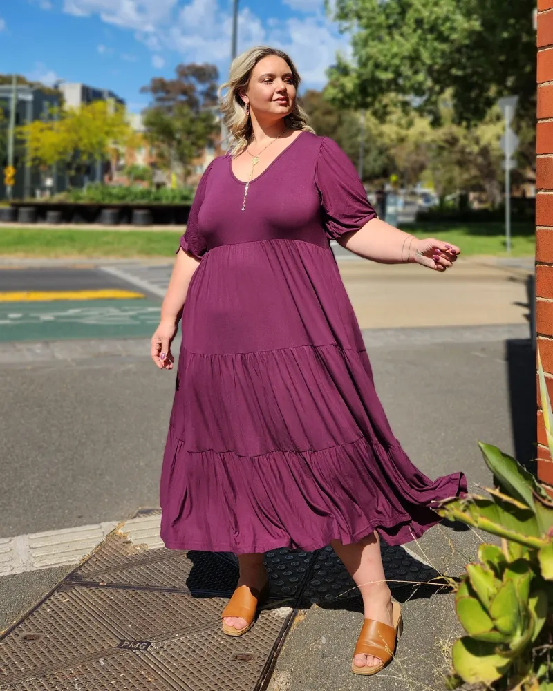 Harlow Dress - Berry