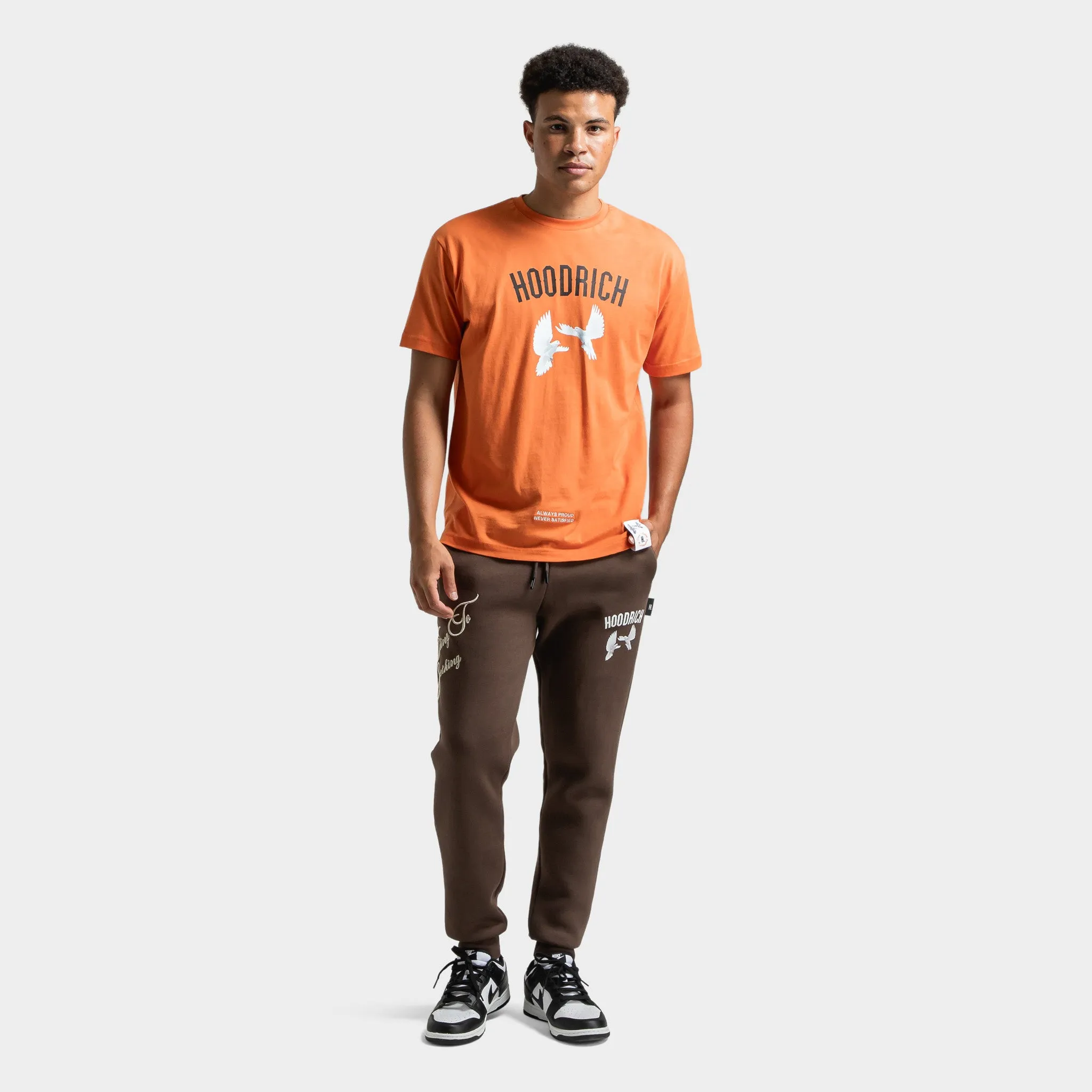 Hoodrich Take Flight V2 Joggers Chocolate Brown / White - Safari