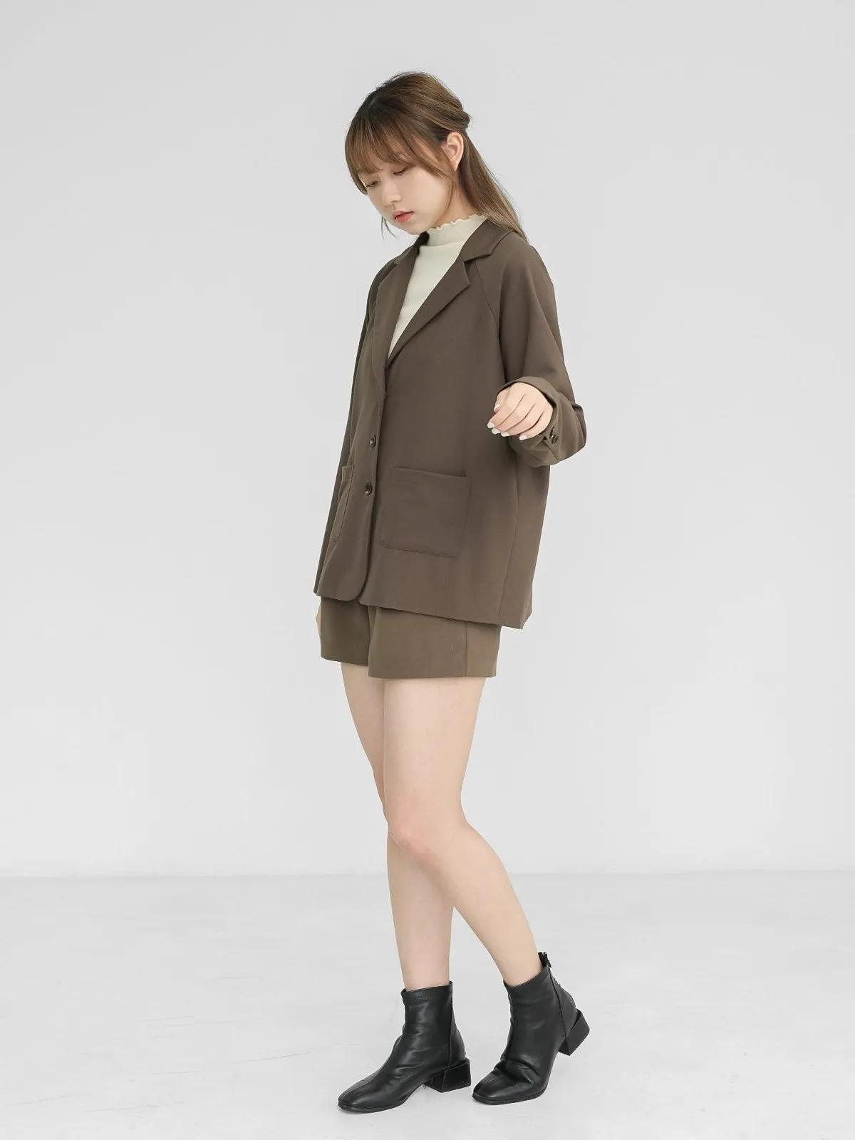 Imogen Brown Oversized Blazer