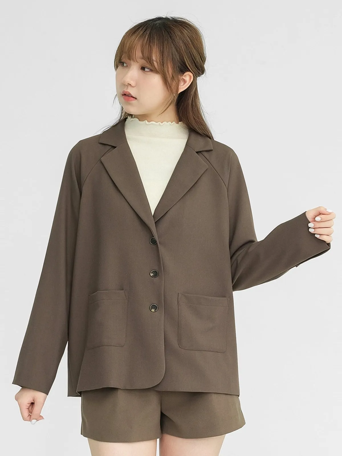 Imogen Brown Oversized Blazer