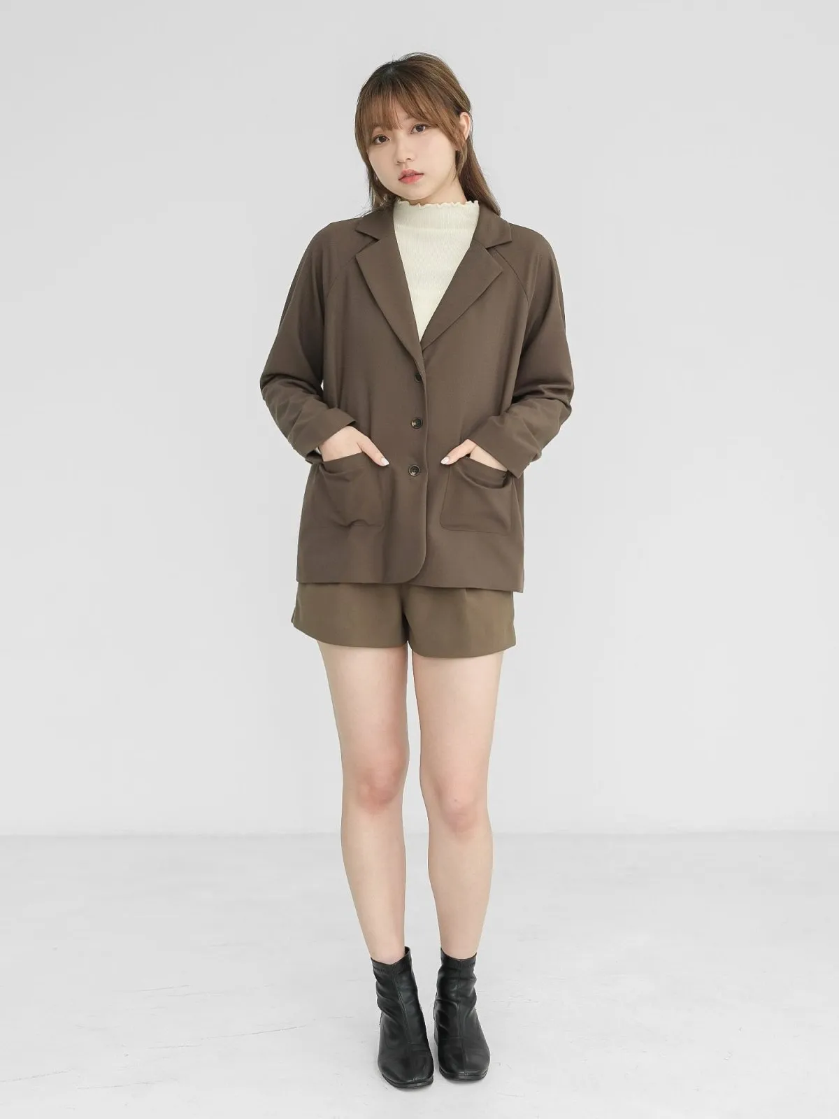 Imogen Brown Oversized Blazer