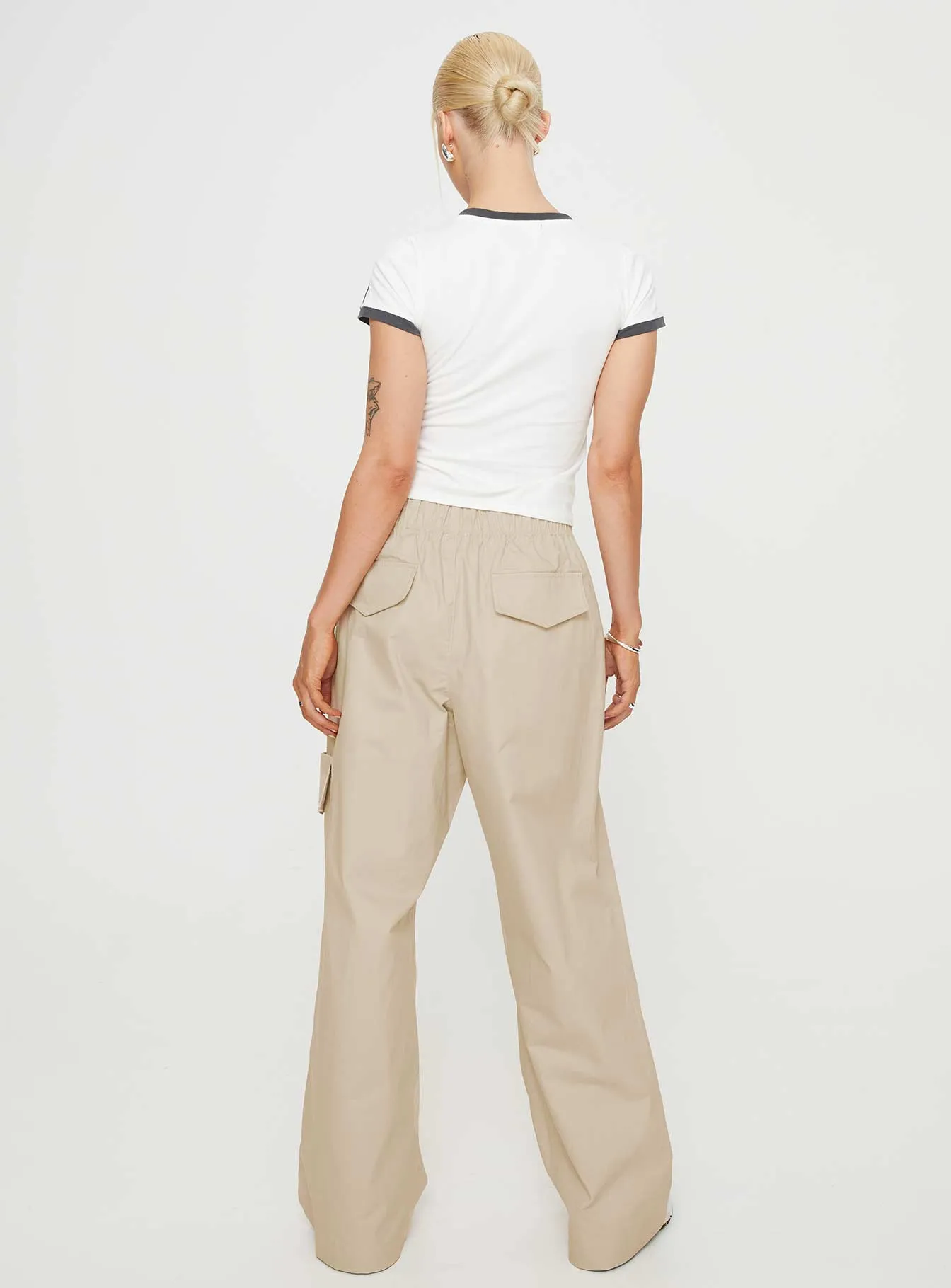 Isadore Cargo Pants Beige