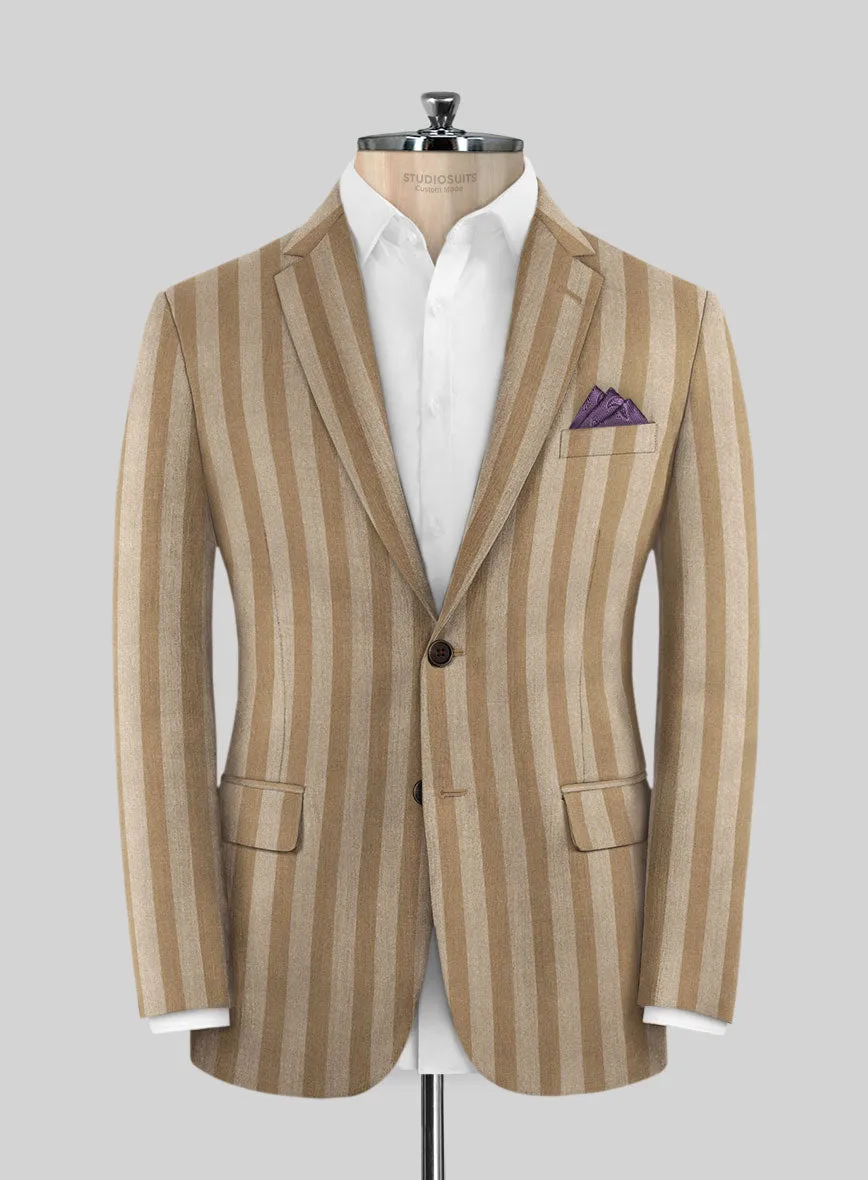 Italian Ildefo Brown Wool Jacket