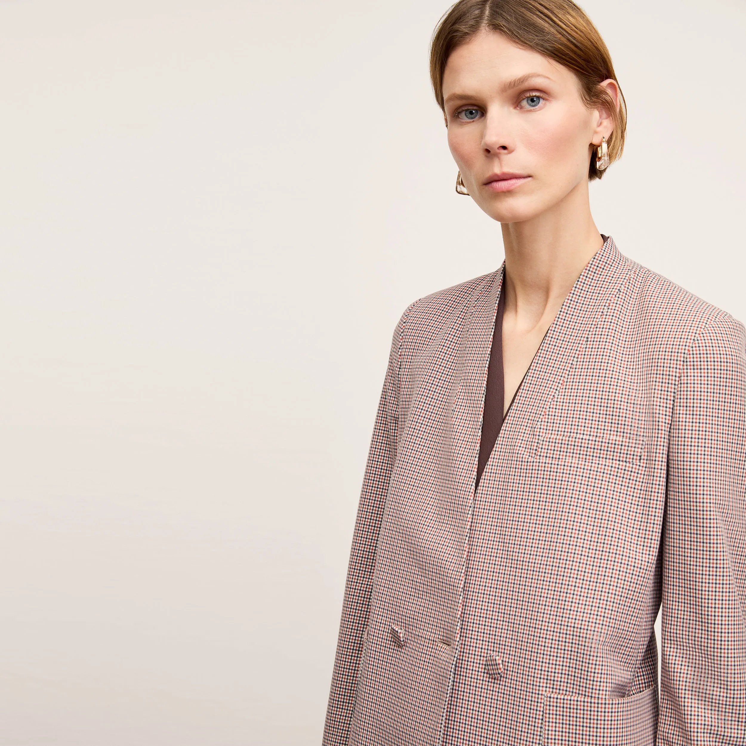 Janette Blazer - Stretch Twill :: Mini Check