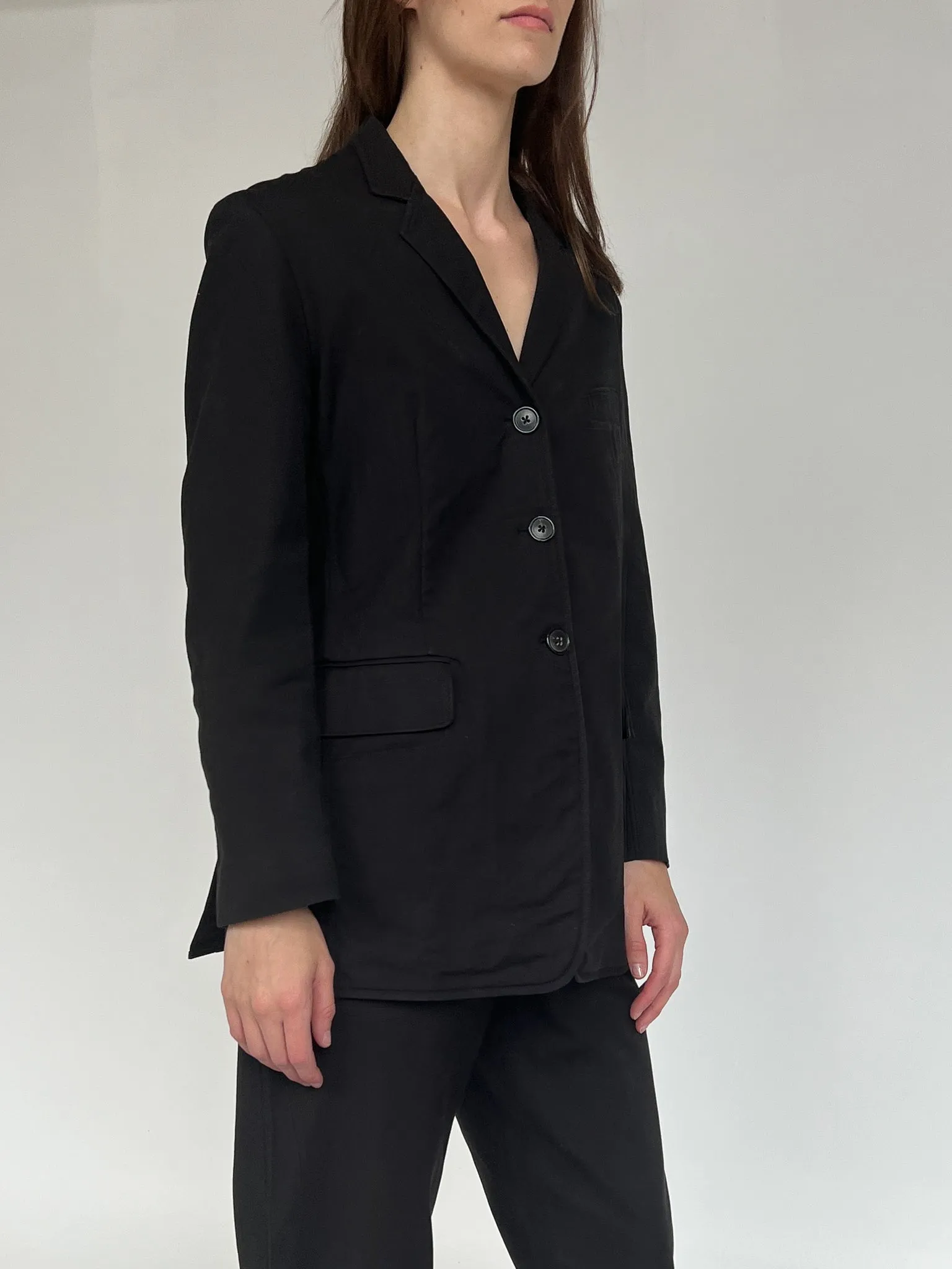 Jil Sander Black Cotton Blazer (L)