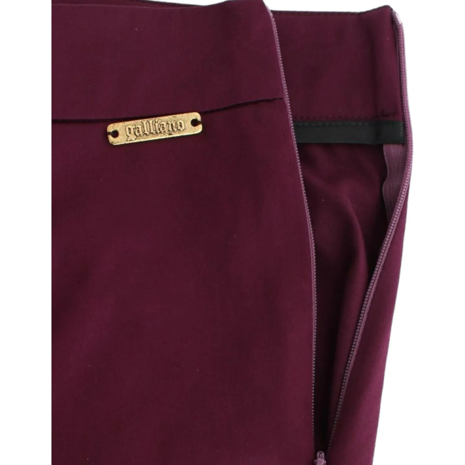 John Galliano Elegant Purple Slim Pants