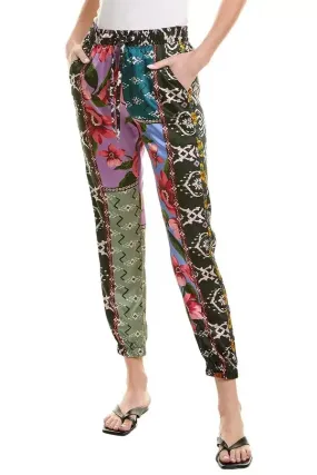 Johnny Was Zanda Presley Silk-Blend Jogger Pant C62723A