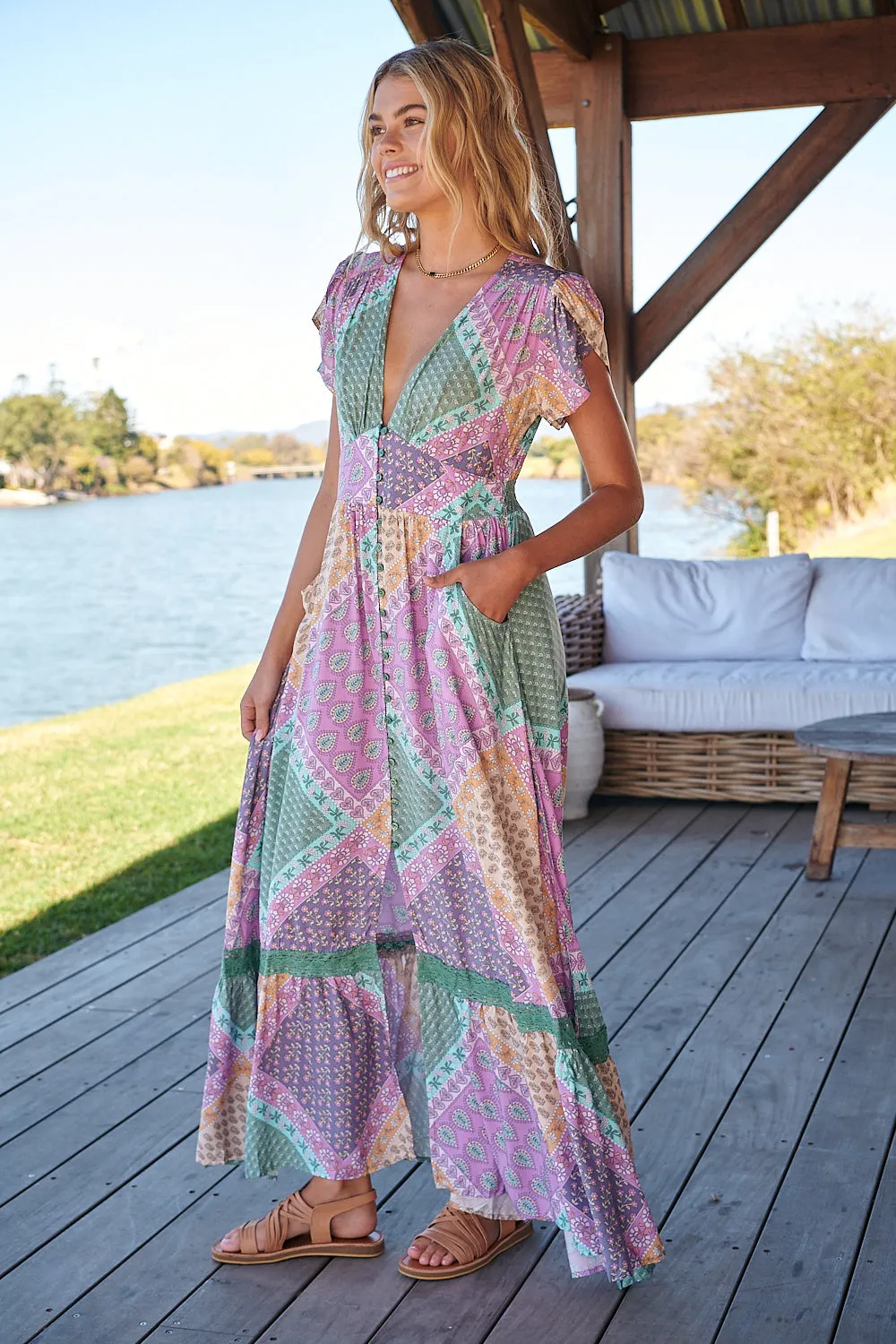 Jovana Lavender Haze Maxi Dress -