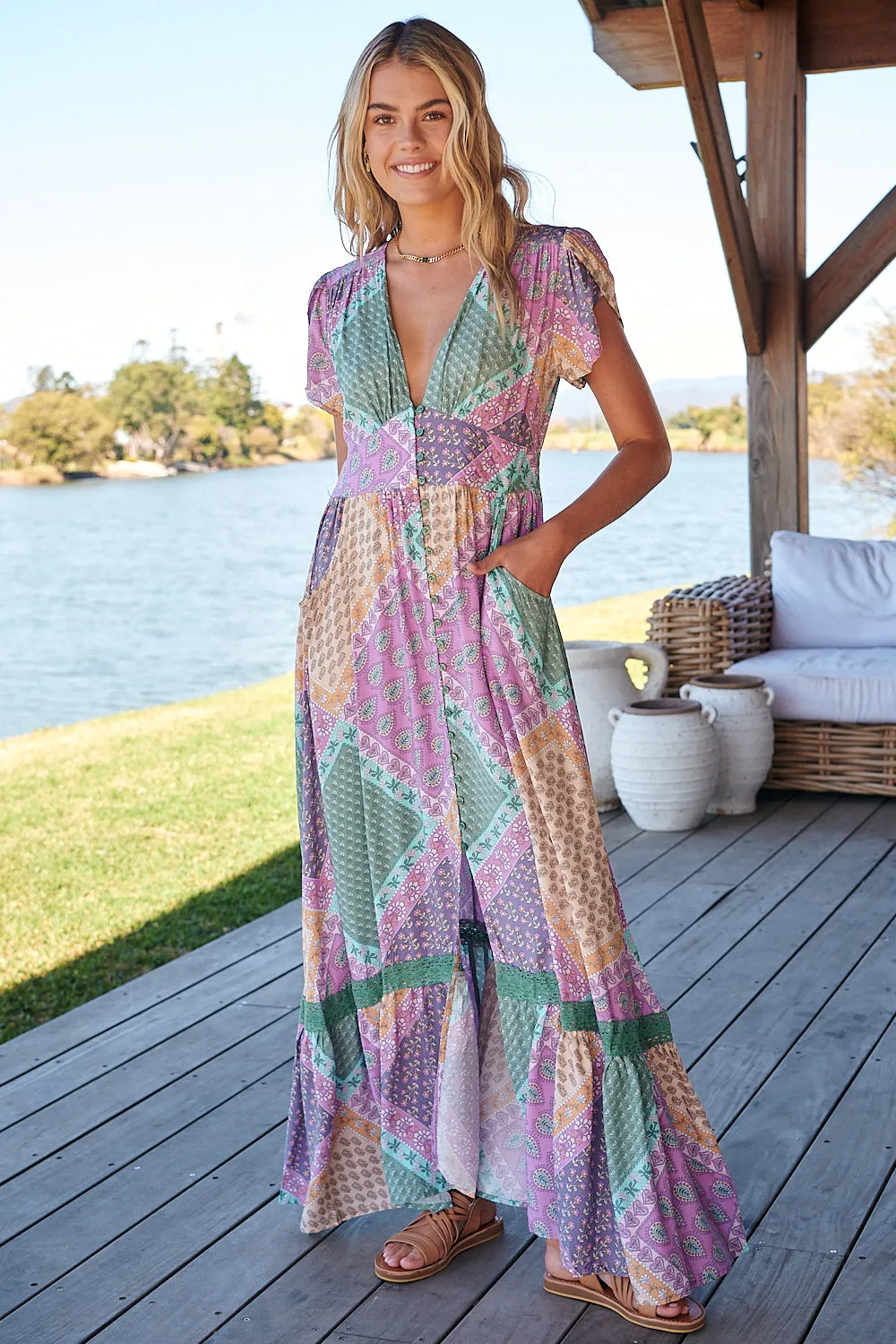 Jovana Lavender Haze Maxi Dress -